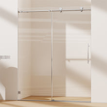 Load image into Gallery viewer, Frameless, Single Sliding Soft Close Shower Doors, 5/16" Sgcc Tempered Glass