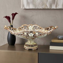 Load image into Gallery viewer, Poly Decorative Bowl - Beige / Gold
