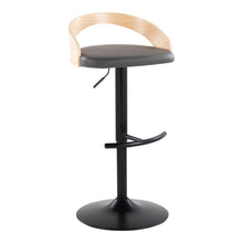 Load image into Gallery viewer, Grotto - Contemporary Adjustable Barstool With Swivel & Rounded T Footrest (Set of 2)
