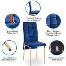 Load image into Gallery viewer, High Back Nordic Dining Chair Modern Chair With Color Legs