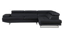 Load image into Gallery viewer, Leather L Shaped 2 Piece Corner Sectional - Black