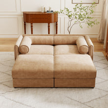 Load image into Gallery viewer, Contemporary Elegant Sofa With Storage And Ottoman