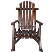 Load image into Gallery viewer, Durable Wooden Porch Rocker, Fir Log Rocking Chair