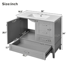 Load image into Gallery viewer, Traditional Bathroom Vanity Set With Soft Close Doors