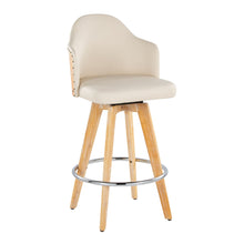 Load image into Gallery viewer, Ahoy - Contemporary Fixed Height Counter Stool & Round Footrest (Set of 2)