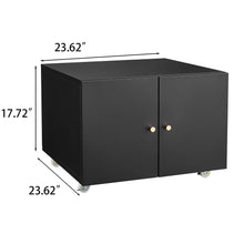 Load image into Gallery viewer, Office Furniture Copier Cabinet 2 Door Steel Copier Stand Mobile Pedestal File Printer Stand