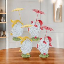 Load image into Gallery viewer, Poly Standing Gnome Tabletop Sculpture (Set of 4) - Yellow