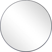 Load image into Gallery viewer, 32" Round Metal Framed Accent Mirror - Black