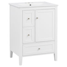 Load image into Gallery viewer, Modern Bathroom Vanity With Sink, Soft Close Drawers & Door, Storage Rack