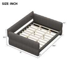 Load image into Gallery viewer, Upholstered Platform Bed With USB Charging