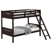 Load image into Gallery viewer, Bunk Bed With Built In Ladder, Safety Guardrails And Angled Access Step
