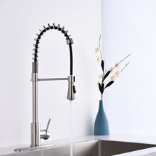 Load image into Gallery viewer, Modern Single Handle Spring High Arc Kitchen Faucet With Water Filter System