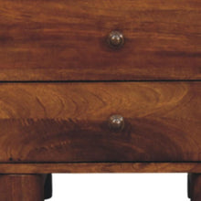 Load image into Gallery viewer, 15" Solid Wood Square Two Drawer Nightstand - Chestnut