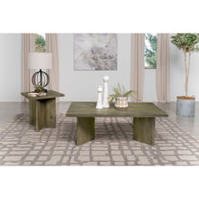 Load image into Gallery viewer, Neskowin - 2 Piece And End Table Set With Geometric Panels - Brown