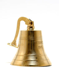 Load image into Gallery viewer, 1912 RMS Titanic Bell 8 Boat Hand Painted Decorative Boat - Brass