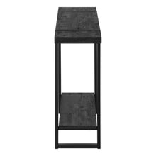 Load image into Gallery viewer, 47" Wood And Metal Distressed Sled Console Table With Shelf - Black