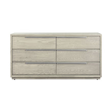 Load image into Gallery viewer, Solid Wood Six Drawer Double Dresser - Gray