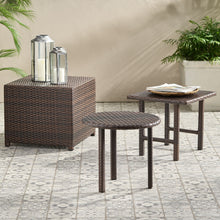 Load image into Gallery viewer, Lido - 3 Pieces Table Set - Brown Multi