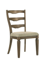 Load image into Gallery viewer, Upholstered Fabric Open Back Dining Side Chairs (Set of 2) - Gray / Oak