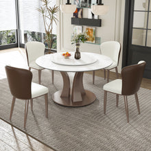 Load image into Gallery viewer, Table With Rotating Tray Scratch & Heat For Kitchen & Restaurant, 4 Chairs - White