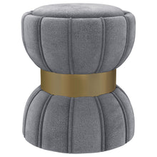 Load image into Gallery viewer, Inez - Round Upholstered Ottoman