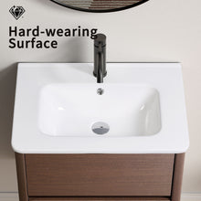 Load image into Gallery viewer, Vessel Sink Top With Overflow Drain - Milk White