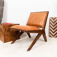Load image into Gallery viewer, Colin - Lounge Chair - Brown / Tan