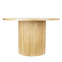 Load image into Gallery viewer, 47" Wood Pedestal Base Round Top Dining Table - Natural