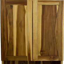 Load image into Gallery viewer, Solid Wood Wall Mounted Accent Cabinet - Brown