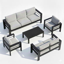 Load image into Gallery viewer, Outdoor Patio Set, All-Weather With Thick Cushions
