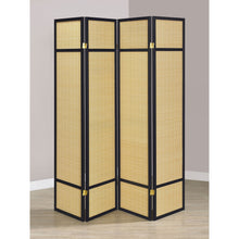 Load image into Gallery viewer, Sensei - 4 Panel Bamboo Room Divider Folding Screen - Natural