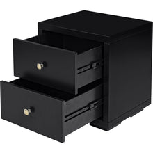 Load image into Gallery viewer, 19" Two Drawer Nightstand - Black