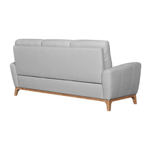 Load image into Gallery viewer, Sofa Leather With Brown Legs - Gray