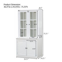 Load image into Gallery viewer, Retro Style Hutch Cabinet With Glass Door, China Cabinet For Home