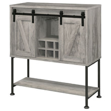 Load image into Gallery viewer, Hovander - Sliding Door Bar Cabinet - Gray