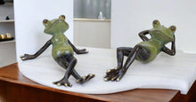 Load image into Gallery viewer, Poly Figurine Tabletop Sculpture (Set of 2) - Green
