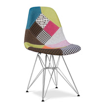 Load image into Gallery viewer, Upholstered Fabric Dining Side Chair - Brown / Green / Silver