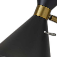 Load image into Gallery viewer, Asymmetrical Diabolo Metal Desk Lamp - Black