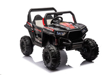 Load image into Gallery viewer, 12V7A*2 30W*4 Four-Wheel Drive Seat One Button Start, Forward And Backward, High And Low Speed, Music, Front Light, Power Display, Two Doors Can Open, 2.4G R / C, Seat Belt Four Wheel Absorber