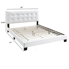 Load image into Gallery viewer, Modern Style Bed With Upholstered Rectangle Headboard