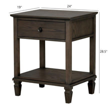 Load image into Gallery viewer, Victoria - Bedside Table With Drawer And Shelf
