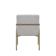 Load image into Gallery viewer, Upholstered Fabric Dining Arm Chair - Light Gray
