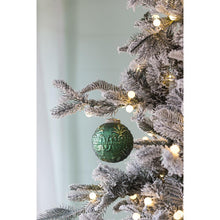 Load image into Gallery viewer, Christmas Ball Ornaments, Glass Decorative Hanging Ball Christmas Tree Ornaments, For Holiday Party Decorations (Set of 6) - Green