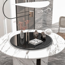 Load image into Gallery viewer, 28" Round Tempered Glass Table Top Clear Glass Thick Beveled Polished Edge