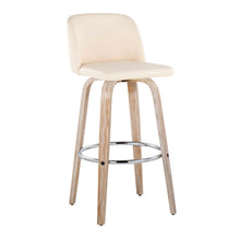 Load image into Gallery viewer, Toriano - Contemporary Fixed Height Barstool With Swivel & Round Footrest (Set of 2)