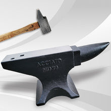 Load image into Gallery viewer, Single Horn Anvil 66Lbs Cast Steel Anvil smith For Sale Forge Tools And Equipment Anvil Rugged Round Horn Anvil smith Jewelers Metalsmith smith Tool - Black