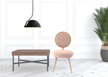 Load image into Gallery viewer, Velvet Solid Color Side Chair (Set of 2) - Pink / Gold
