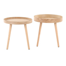 Load image into Gallery viewer, Pebble - Mid-Century Modern Side Table Set - Natural