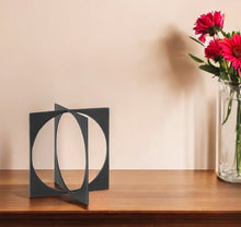 Load image into Gallery viewer, Circle Square Sculpture - Charcoal / Gray