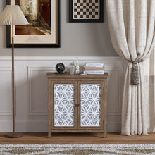 Load image into Gallery viewer, Storage Cabinet, Organizer - Brown Antique White